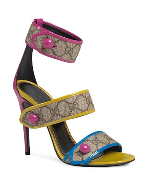 gucci harleth ankle strap sandals|Gucci Sandals for Women .